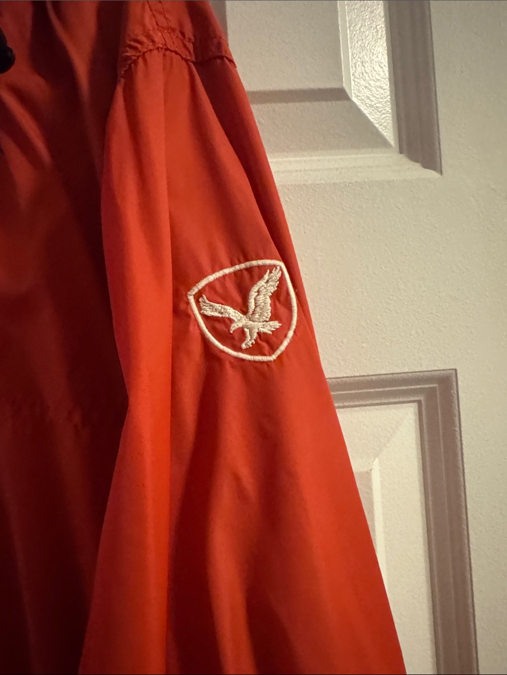 American Eagle Outfitters Bright Red Hooded Jacket - Picture 3 of 8